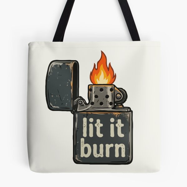 Item preview, Vintage Flip Top Lighter Lit It Burn designed and sold by Gkinoki.