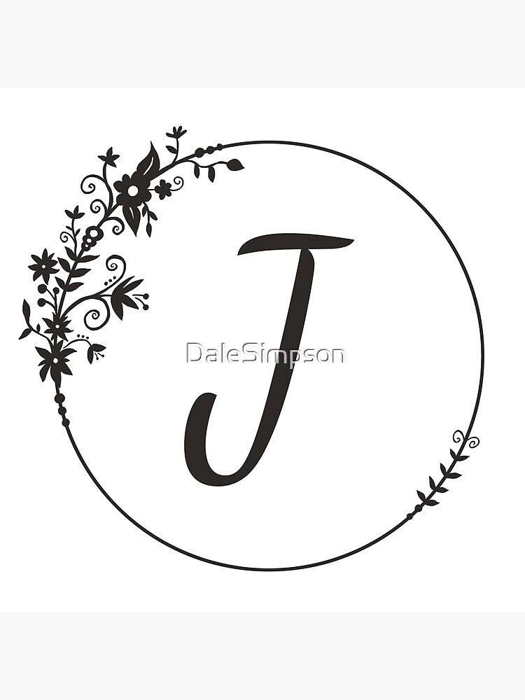 Initial Letter J | Art Board Print