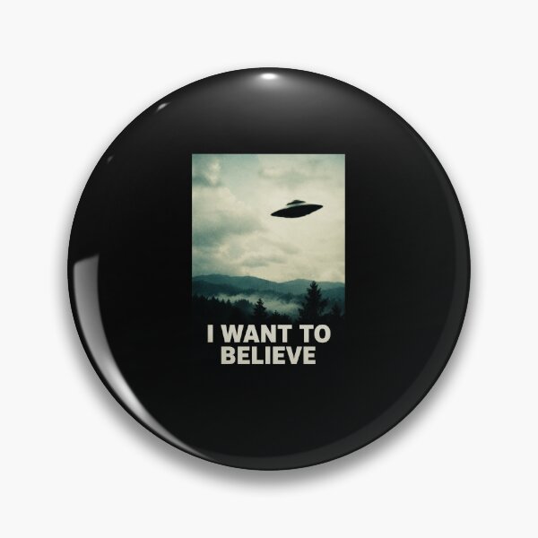 Item preview, Vintage UFO Sighting Poster Above Misty Forest Landscape designed and sold by ferminhays.