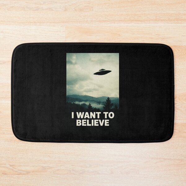 Item preview, Vintage UFO Sighting Poster Above Misty Forest Landscape designed and sold by ferminhays.