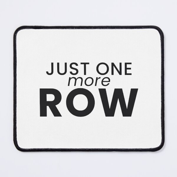 Item preview, Just One More Row Funny Knitting Crochet Tee designed and sold by 7Four1 Designs.