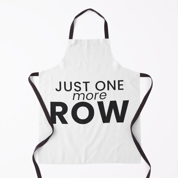 Item preview, Just One More Row Funny Knitting Crochet Tee designed and sold by 7Four1 Designs.