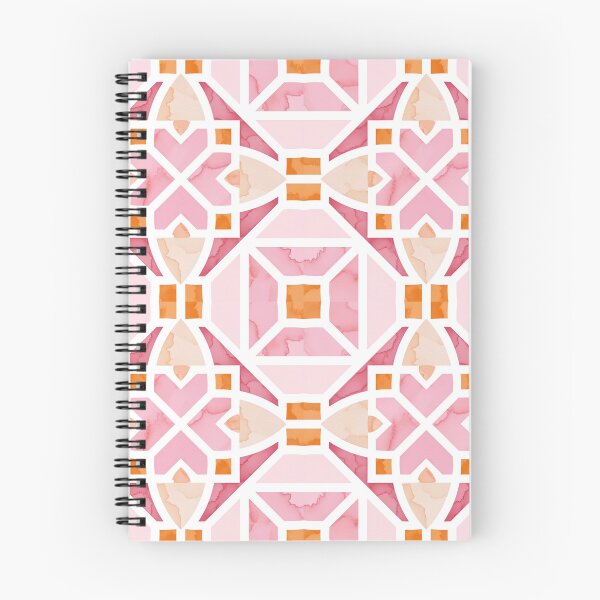 Item preview, Pastel Pink Damask Watercolor Geometric Pattern designed and sold by ScorpioSunStudio.