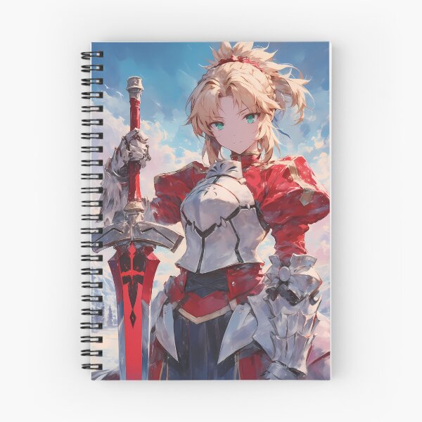 Item preview, Mordred Fate Grand Order Red Saber Knight Armor Power Pose designed and sold by bystudiolereve.