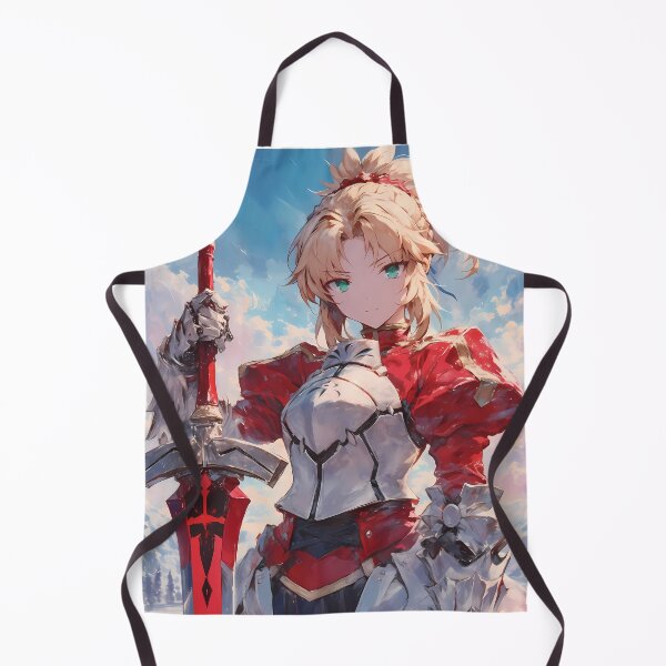 Item preview, Mordred Fate Grand Order Red Saber Knight Armor Power Pose designed and sold by bystudiolereve.