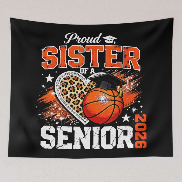 Item preview, Proud Sister of a Senior 2026 Basketball Graduation Spirit designed and sold by allistermariam.