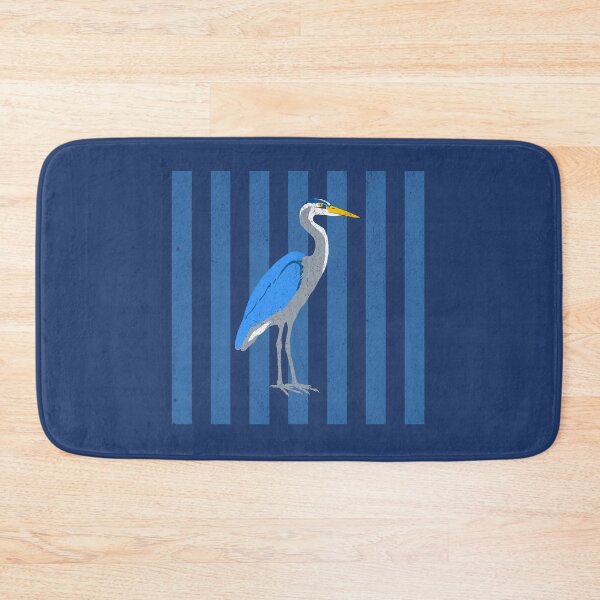 Item preview, Great Blue Heron, Blue Heron Bird, Wildlife Graphic, Birdwatching Gift, Coastal Nature Art, Vintage Stripe Design designed and sold by donwillisjrart.
