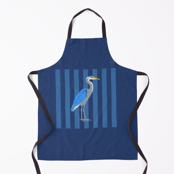 Item preview, Great Blue Heron, Blue Heron Bird, Wildlife Graphic, Birdwatching Gift, Coastal Nature Art, Vintage Stripe Design designed and sold by donwillisjrart.
