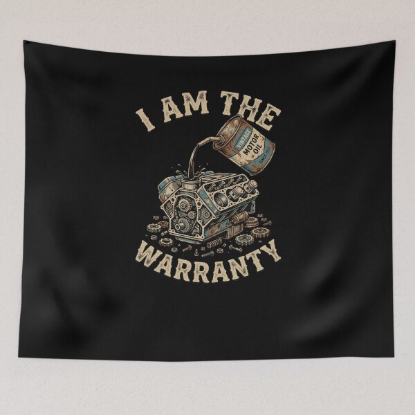 Item preview, I AM THE WARRANTY Vintage Motor Oil Engine designed and sold by snowry.