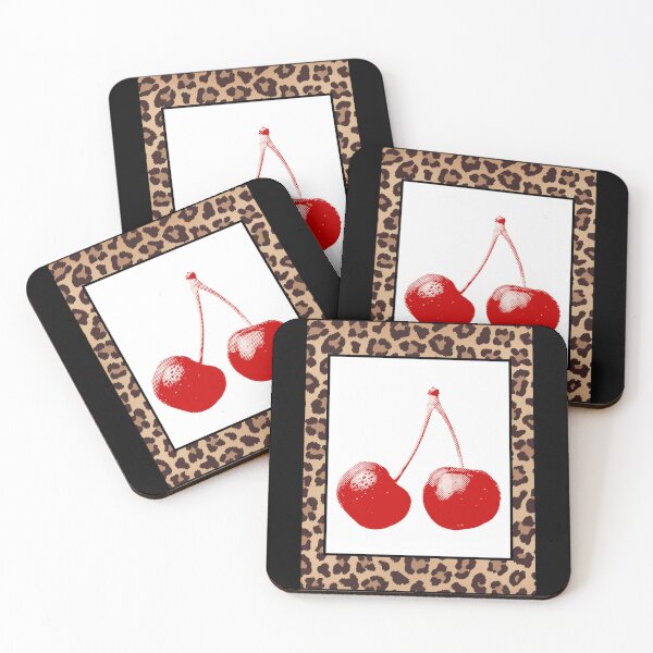 Item preview, Trendy Leopard Cherry Painting Design designed and sold by shaescreations1.