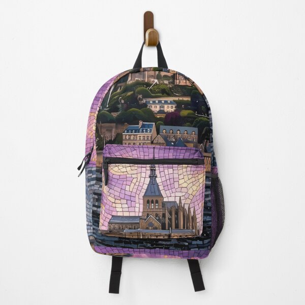 Item preview, Mont Saint Michel Purple Sunset Mosaic Art designed and sold by KCdS2026.