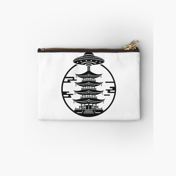 Item preview, Ancient Contact Pagoda – Japanese UFO Monogram Design designed and sold by Handcan.