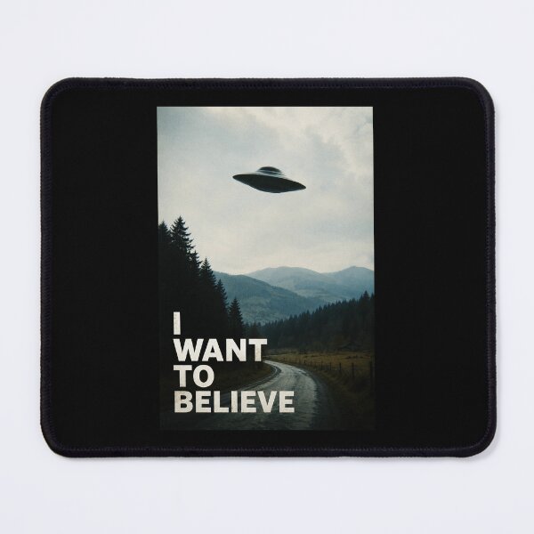 Item preview, Retro UFO Encounter Over Mountain Road and Pine Forest designed and sold by ferminhays.