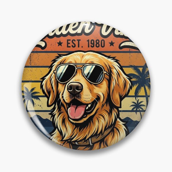 Item preview, USA Pet Lovers Golden Vibes Stay Cool designed and sold by UrbanVoid Studio.