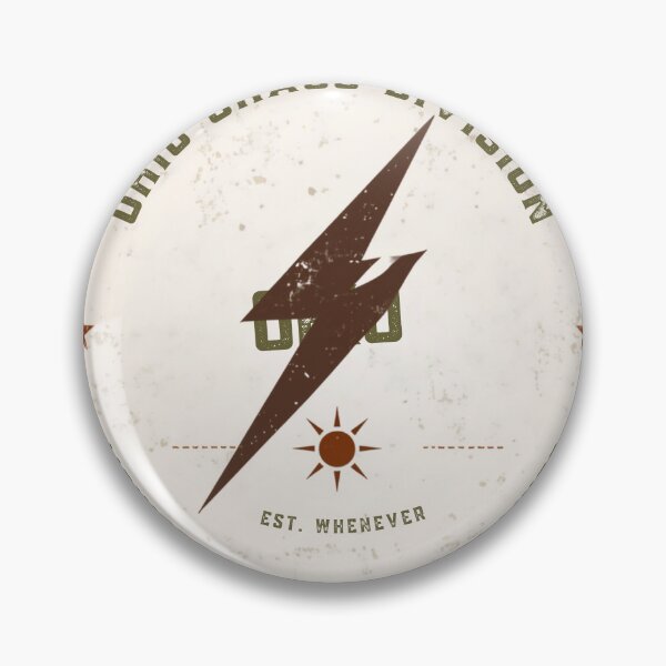 Item preview, Ohio Chaos Division Vintage Badge Funny Sticker designed and sold by RedRubyBubble.