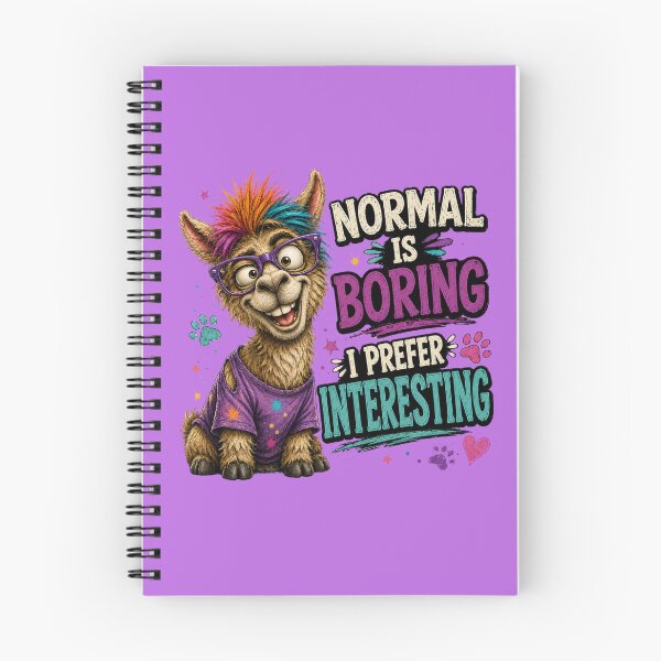 Item preview, Normal Is Boring I Prefer Interesting Funny Llama Design designed and sold by HippyRikky.