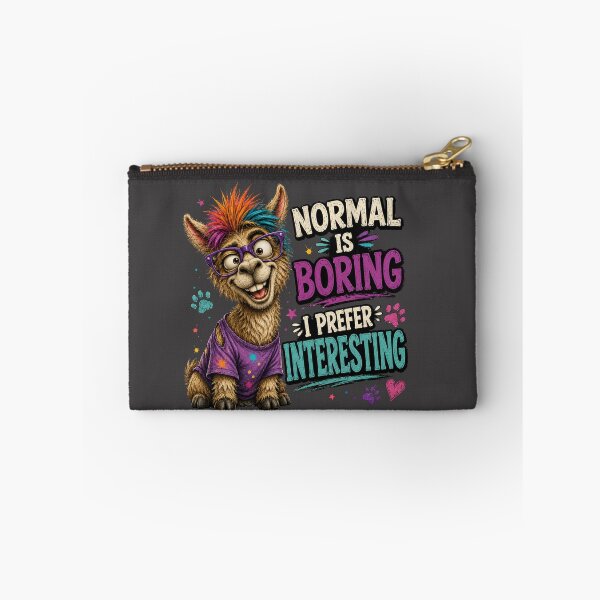 Item preview, Normal Is Boring I Prefer Interesting Funny Llama Design designed and sold by HippyRikky.