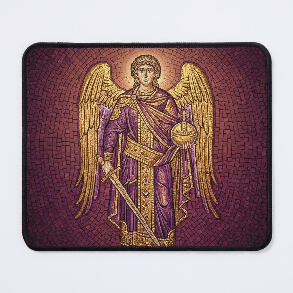 Item preview, Byzantine Archangel Mosaic Warrior Art designed and sold by KCdS2026.