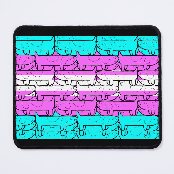 Item preview, Transgender Long Dog Pride Flag designed and sold by JammerSammer.