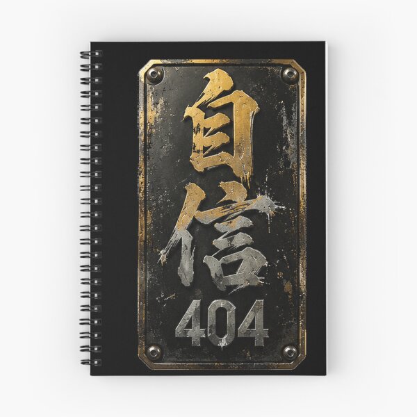 Item preview, Confidence 404 (自信404) - JDM Street Edition Rusty Metal Sign Calligraphy designed and sold by Japan-kanji-ya.