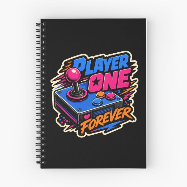 Item preview, Player One Forever Retro Arcade Gaming Design  designed and sold by Sketchlegacy.