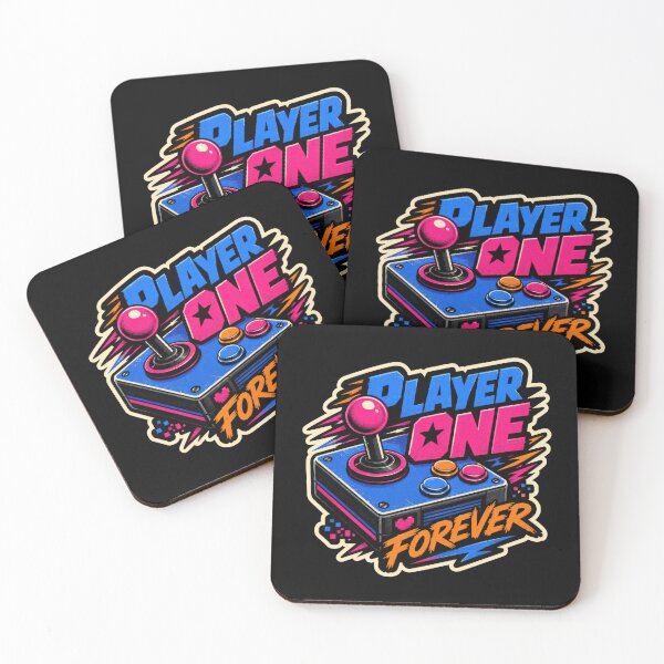 Item preview, Player One Forever Retro Arcade Gaming Design  designed and sold by Sketchlegacy.