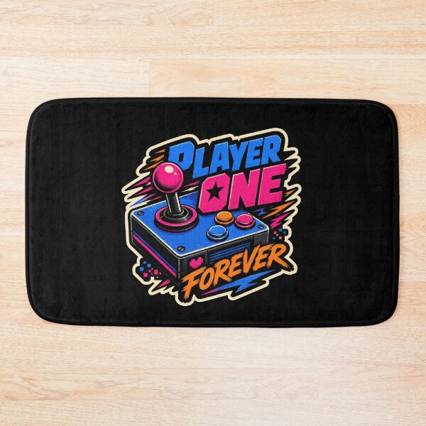 Item preview, Player One Forever Retro Arcade Gaming Design  designed and sold by Sketchlegacy.