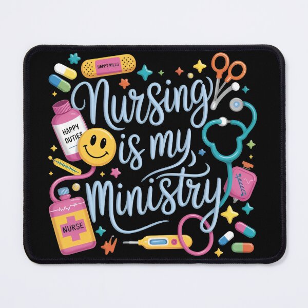 Item preview, Nursing Is My Ministry – Cute Nurse Faith Medical Healthcare designed and sold by Zizo-DR44.