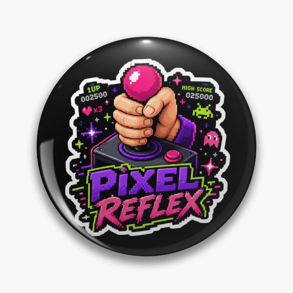 Item preview, Pixel Reflex Retro Arcade Gamer Sticker  designed and sold by Sketchlegacy.