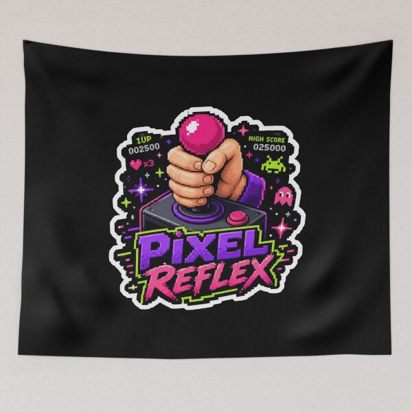 Item preview, Pixel Reflex Retro Arcade Gamer Sticker  designed and sold by Sketchlegacy.
