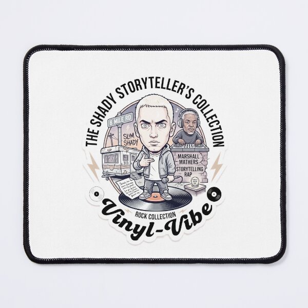 Item preview, Legendary Hip-Hop Storyteller Vinyl Record Illustration designed and sold by Vinyl-Vibe.