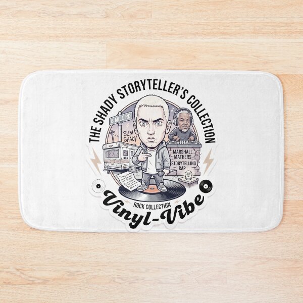 Item preview, Legendary Hip-Hop Storyteller Vinyl Record Illustration designed and sold by Vinyl-Vibe.