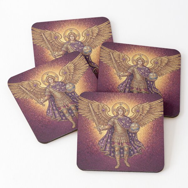 Item preview, Byzantine Archangel Mosaic Warrior Landscape designed and sold by KCdS2026.