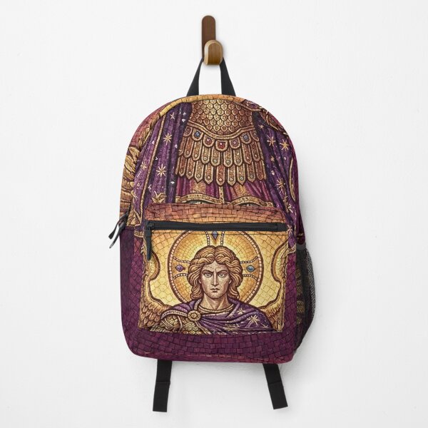Item preview, Byzantine Archangel Mosaic Warrior Landscape designed and sold by KCdS2026.