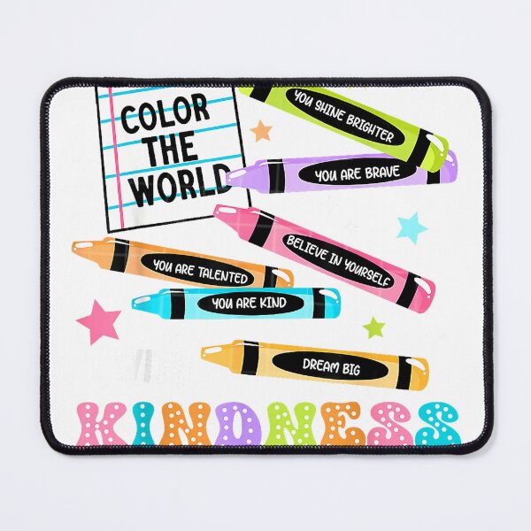 Item preview, Color The World with Kindness Crayon Positivity Teacher T-Shirt designed and sold by Voila-creative.
