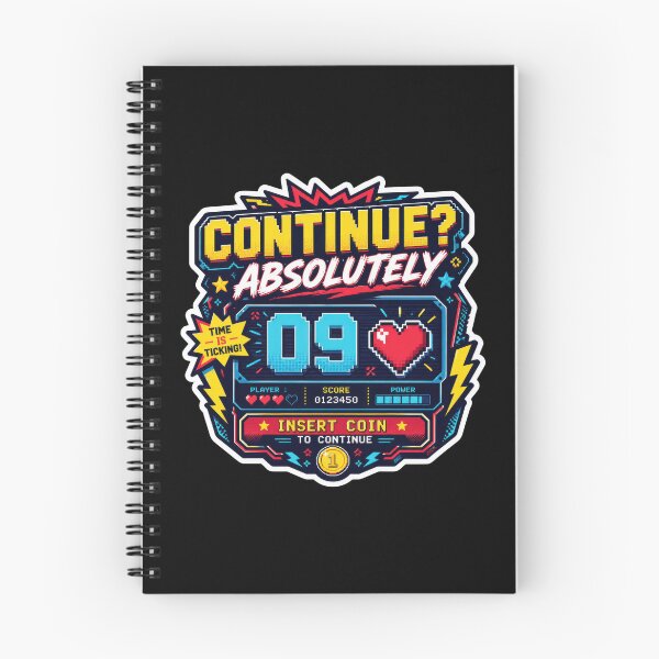 Item preview, Continue Absolutely Retro Arcade Gamer Sticker  designed and sold by Sketchlegacy.