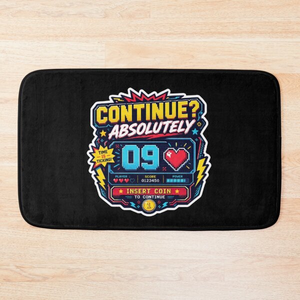 Item preview, Continue Absolutely Retro Arcade Gamer Sticker  designed and sold by Sketchlegacy.