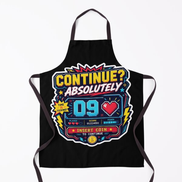Item preview, Continue Absolutely Retro Arcade Gamer Sticker designed and sold by Sketchlegacy.