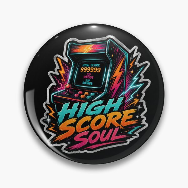 Item preview, High Score Soul Retro Arcade Gamer Sticker  designed and sold by Sketchlegacy.