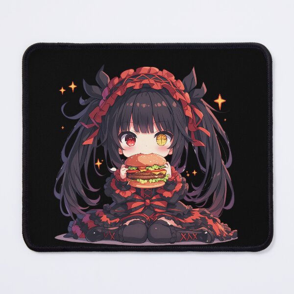 Item preview, Kurumi Tokisaki Date A Live Chibi Kawaii Burger Sparkle designed and sold by earlobejerk.