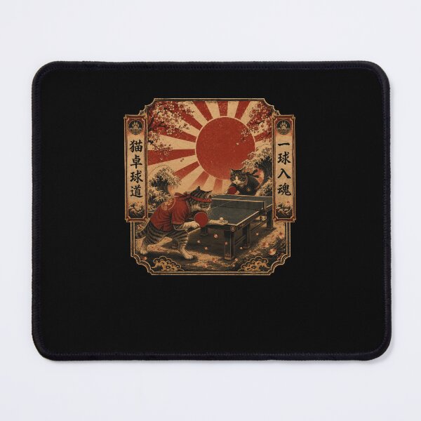 Item preview, Neko Takkyu-do Cats Ping Pong Ukiyo-e Art designed and sold by snowry.