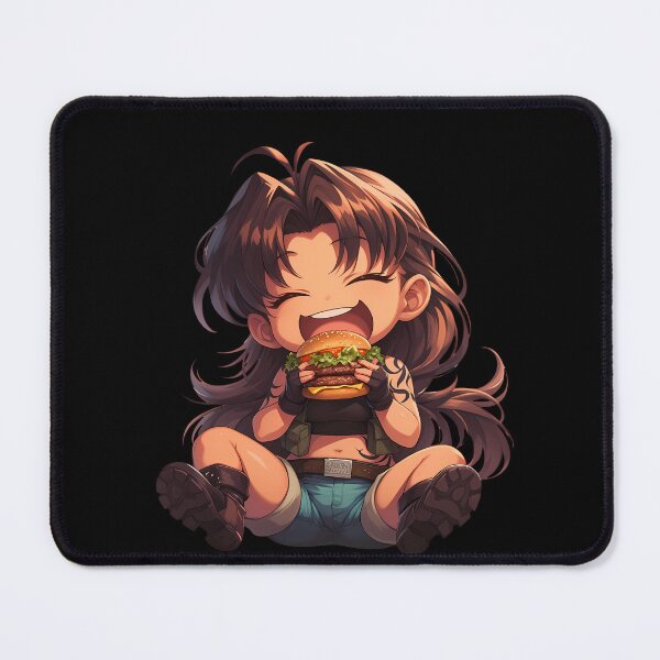 Item preview, Anime Revy Black Lagoon Chibi Kawaii Burger Anime Tough Cheerful Moment designed and sold by earlobejerk.