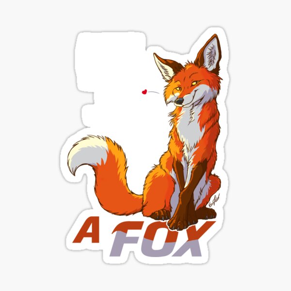 Always be a fox- for dark backgrounds Sticker