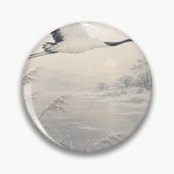Item preview, Winter Crane Wall Art designed and sold by Yugen Veilshadow.