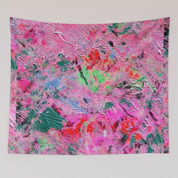 Item preview, Colorful Impasto Floral Abstract Acrylic Pattern designed and sold by L&L.