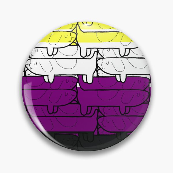 Item preview, Non-Binary Long Dog Pride Flag designed and sold by JammerSammer.