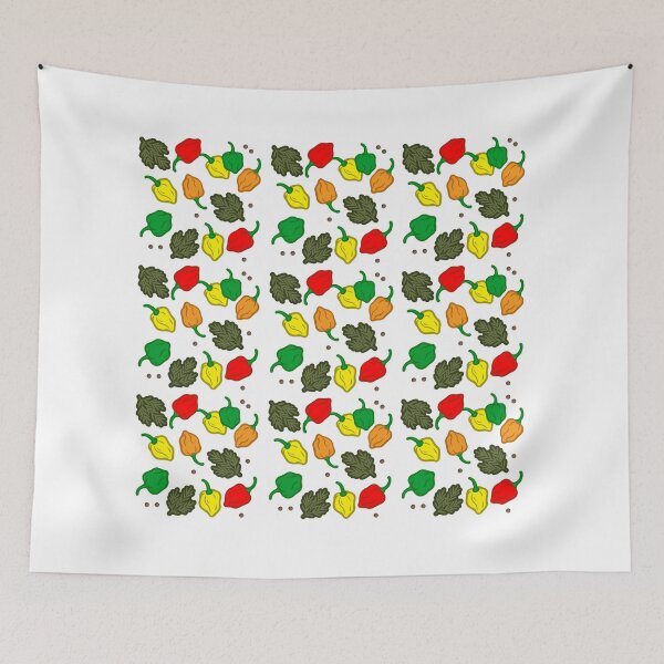 Item preview, Spice Up Yuh Life- Caribbean Flavours, All over pattern designed and sold by SorilTee Designs.