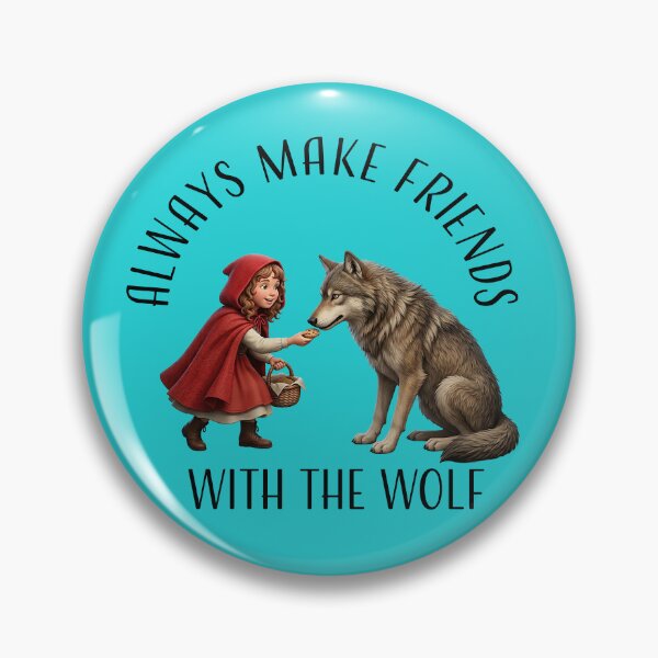 Item preview, Befriend the Wolf designed and sold by Foxlindesigns.