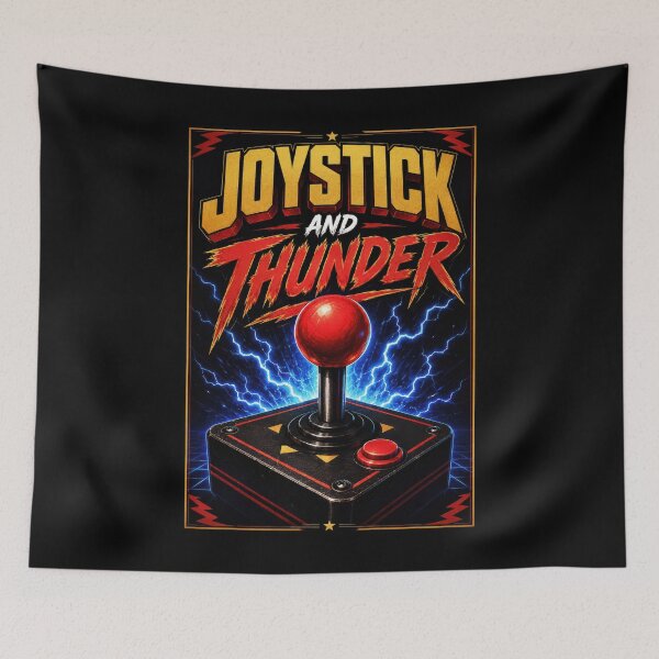 Item preview, Joystick and Thunder Retro Arcade Gaming  designed and sold by Sketchlegacy.