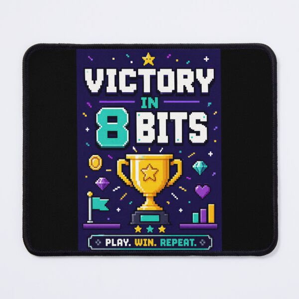 Item preview, Victory in 8 Bit Retro Gaming Trophy  designed and sold by Sketchlegacy.